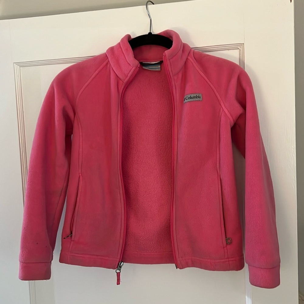 Girls Columbia fleece pink size s